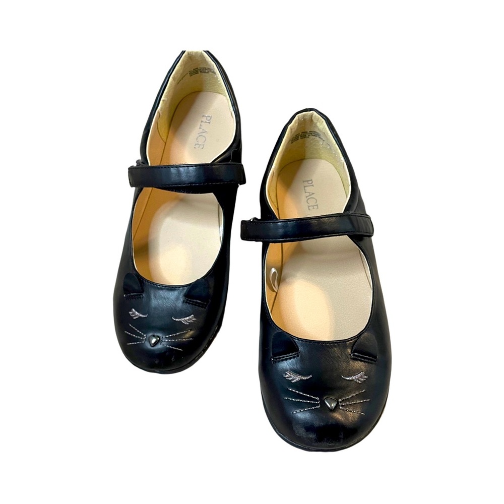 GOOD CONDITION-$6 add on*KIDS KITTY SHOES FAUX LEATHER